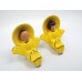 Vintage Pair of Oriental Asian Chinese Boy & Girl in Yellow Wall Pockets   332519667394